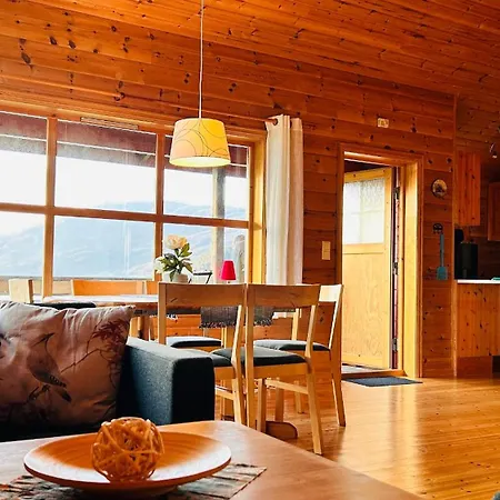 Fjordhytte-3 In Traumhafter Lage 100 Meter Vom Hardangerfjord, Motorboot Mietbar Ferienhaus